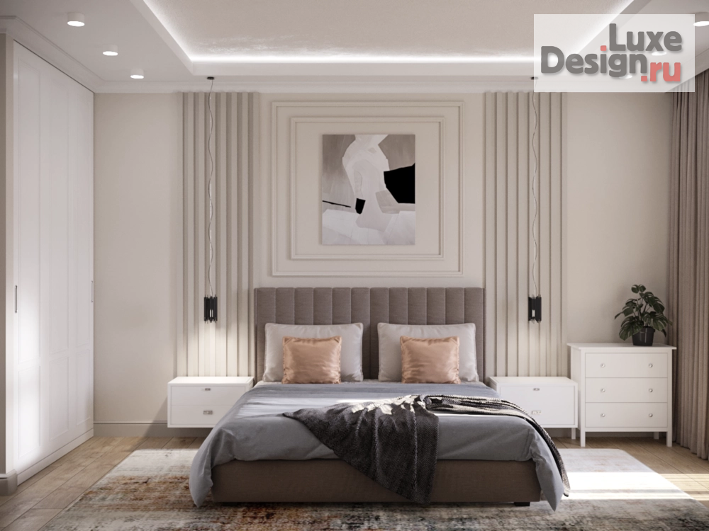 Дизайн интерьера трехкомнатной квартиры "Работа удаленно: проект квартиры в г. Геленджик" (фото 1) от дизайнера Татьяна Масленникова Дизайн интерьера трехкомнатной квартиры "Работа удаленно: проект квартиры в г. Геленджик" (фото 1)