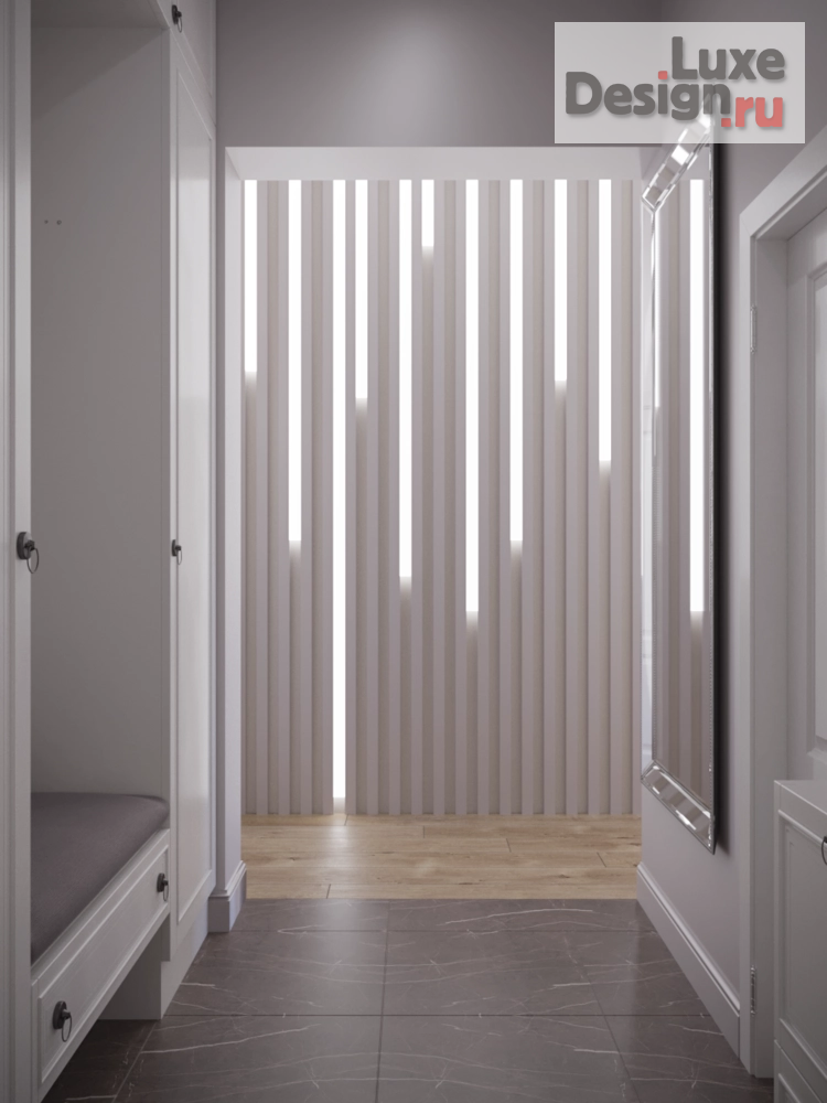 Дизайн интерьера трехкомнатной квартиры "Работа удаленно: проект квартиры в г. Геленджик" (фото 6) от дизайнера Татьяна Масленникова Дизайн интерьера трехкомнатной квартиры "Работа удаленно: проект квартиры в г. Геленджик" (фото 6)