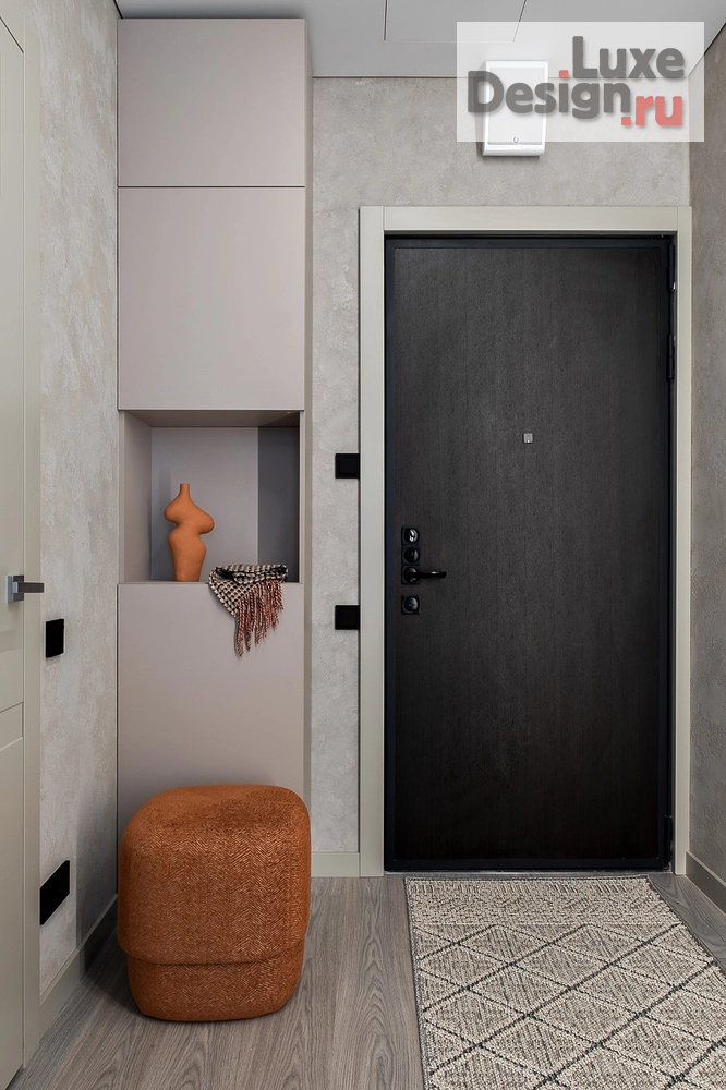 Дизайн интерьера двухкомнатной квартиры "Монохромный интерьер для холостяка Квартира в ЖК «Дискавери»" (фото 11)