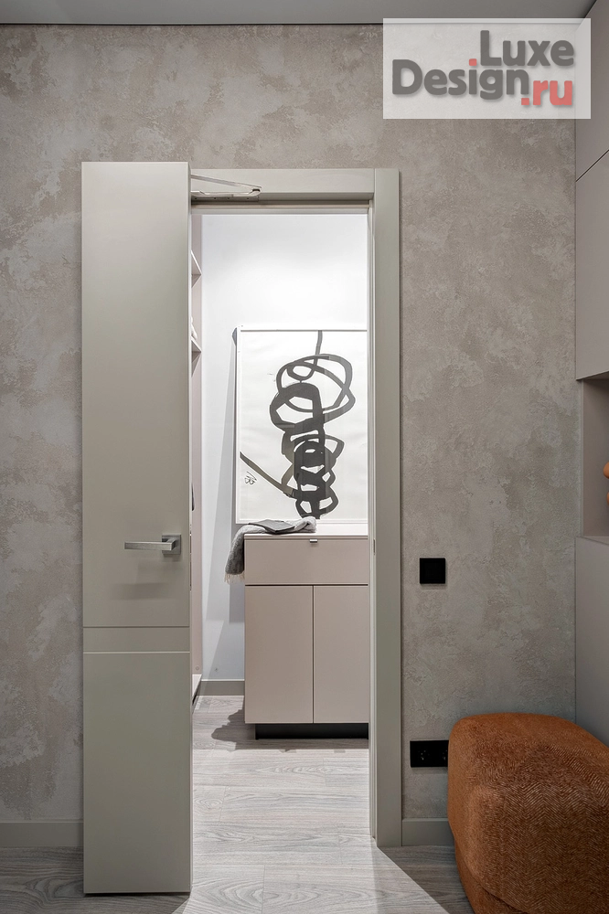 Дизайн интерьера двухкомнатной квартиры "Монохромный интерьер для холостяка Квартира в ЖК «Дискавери»" (фото 12)