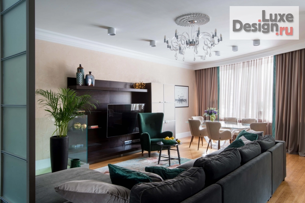 Дизайн интерьера квартиры "Дизайн двухуровневой квартиры площадью 150 кв.м. в Крылатском в ЖК Сосновка для семьи с двумя детьми" (фото 10)