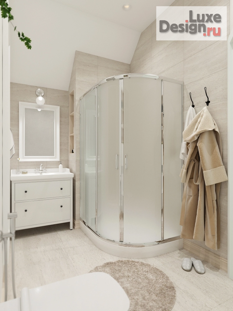 Дизайн интерьера ванной "Санузел Шумиха " (фото 1)