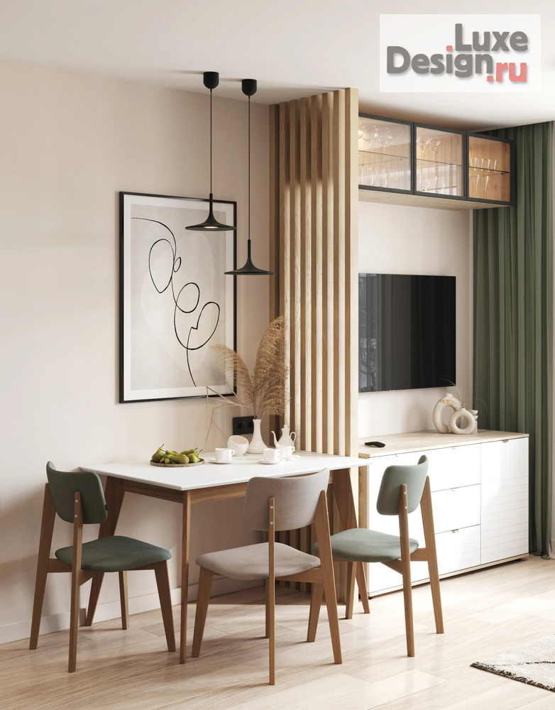 Дизайн интерьера однокомнатной квартиры "ЖК "Счастье на Семеновсой"" (фото 5)