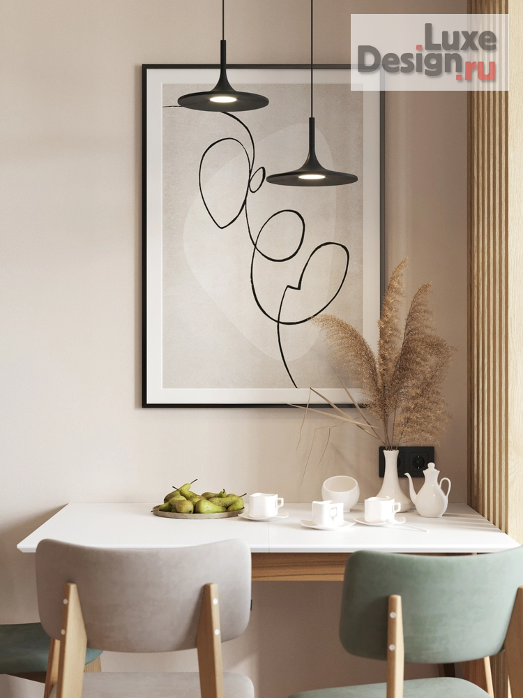 Дизайн интерьера однокомнатной квартиры "ЖК "Счастье на Семеновсой"" (фото 2)