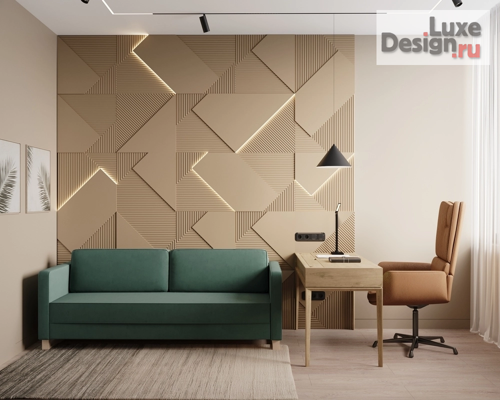 Дизайн интерьера трехкомнатной квартиры "Фактурность" (фото 23)