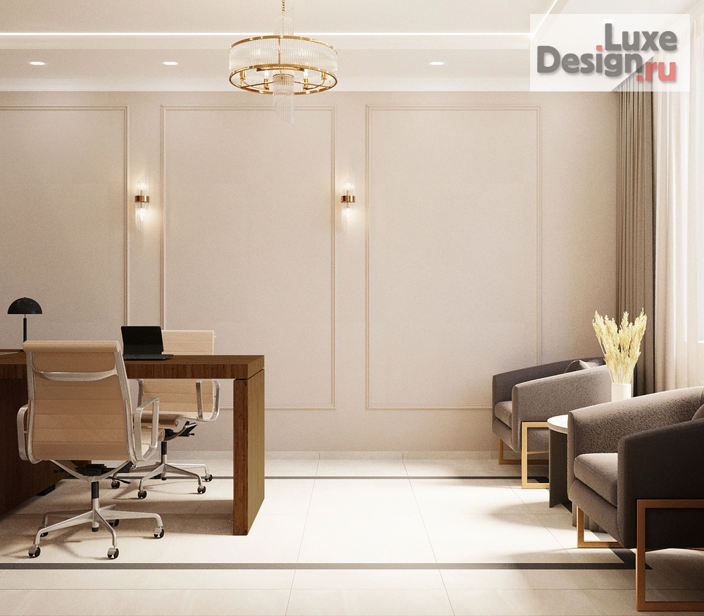 Дизайн интерьера офиса "Кабинет руководителя" (фото 3)