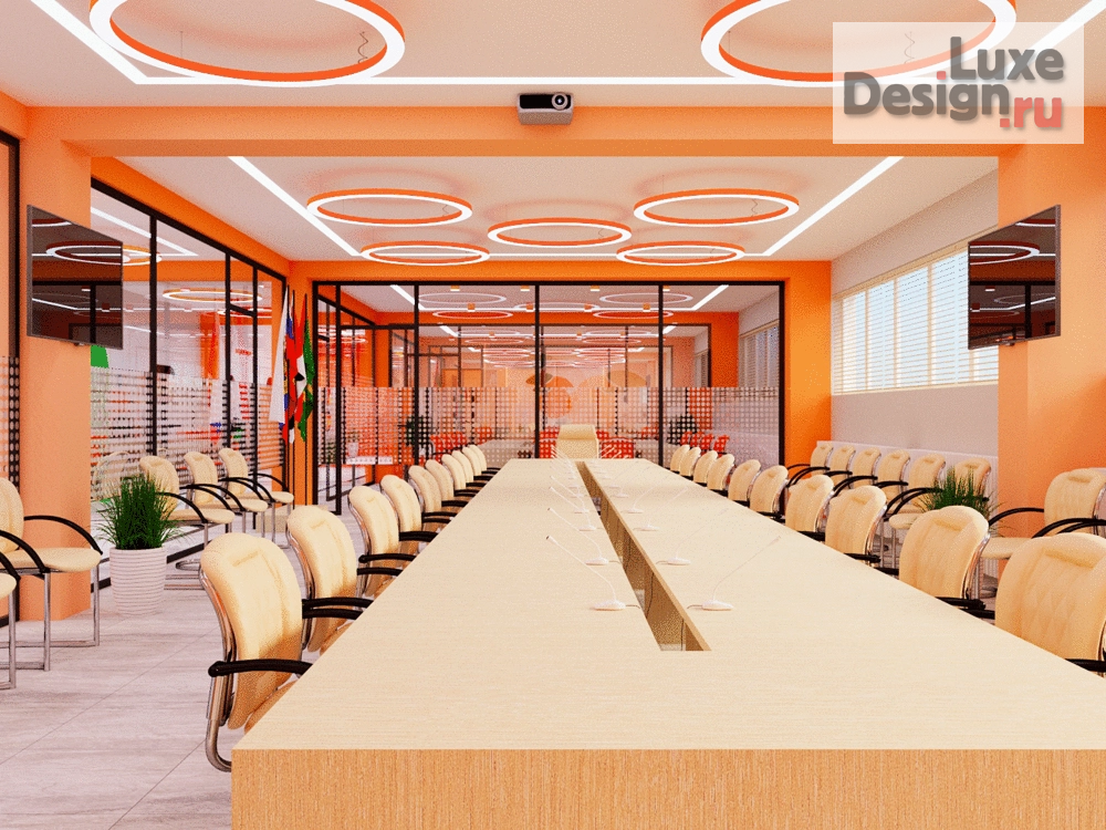 Дизайн интерьера офиса "Яркий офис" (фото 1)