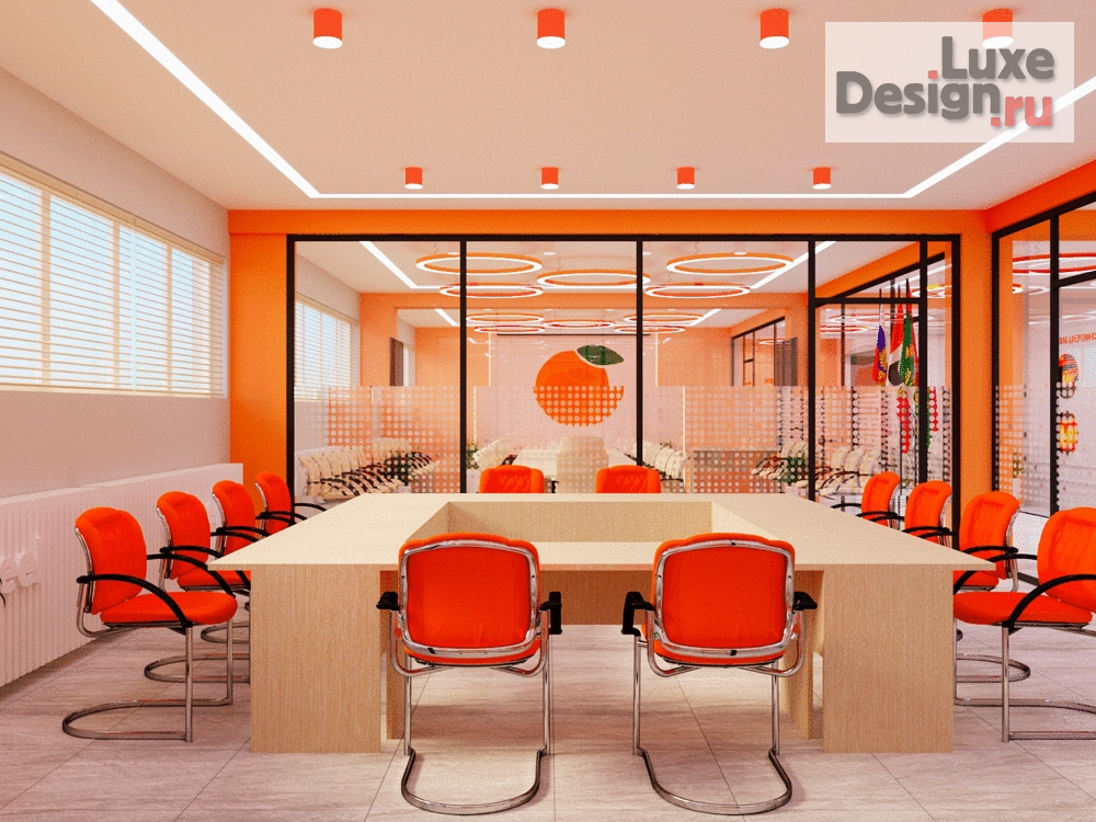 Дизайн интерьера офиса "Яркий офис" (фото 2)