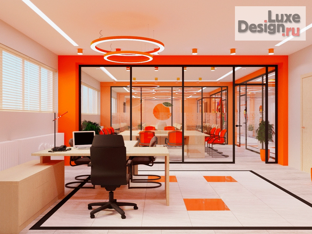 Дизайн интерьера офиса "Яркий офис" (фото 6)