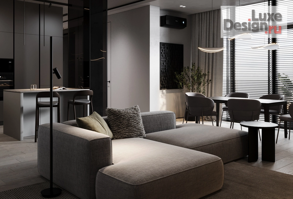 Дизайн интерьера четырехкомнатной квартиры "ЖК Отрада 150 кв.м." (фото 86)