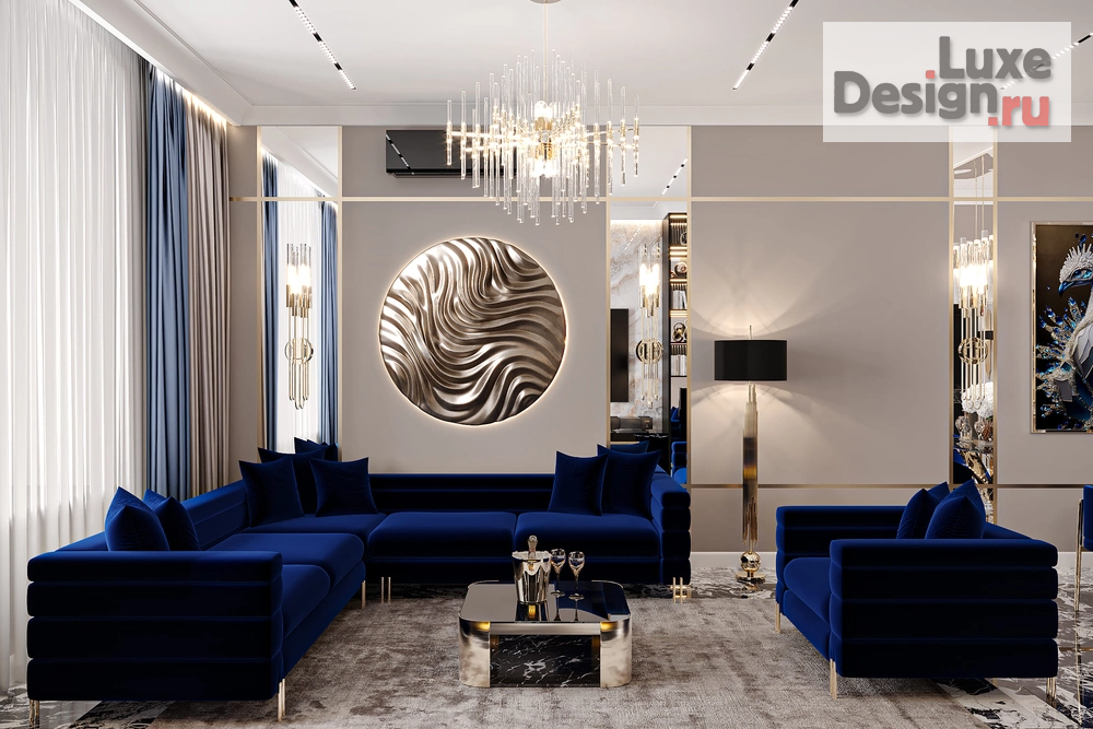 Дизайн интерьера апартаментов "BLUE INFINITY" (фото 14)