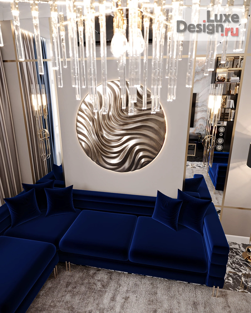 Дизайн интерьера апартаментов "BLUE INFINITY" (фото 22)