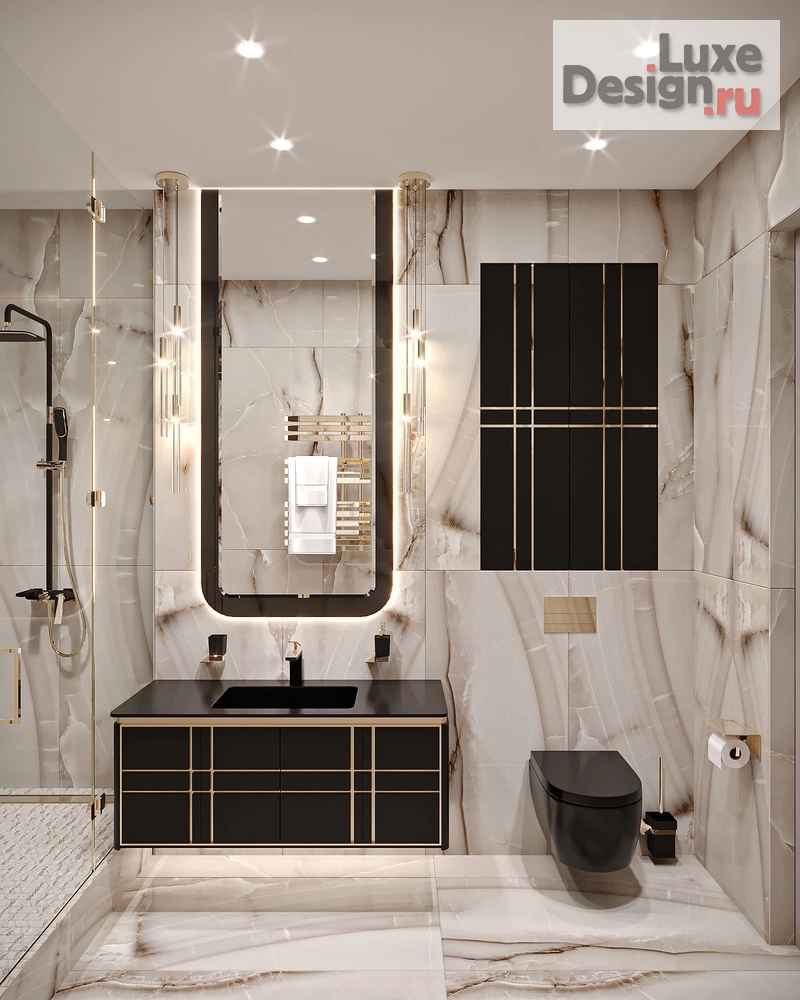 Дизайн интерьера апартаментов "BLUE INFINITY" (фото 30)