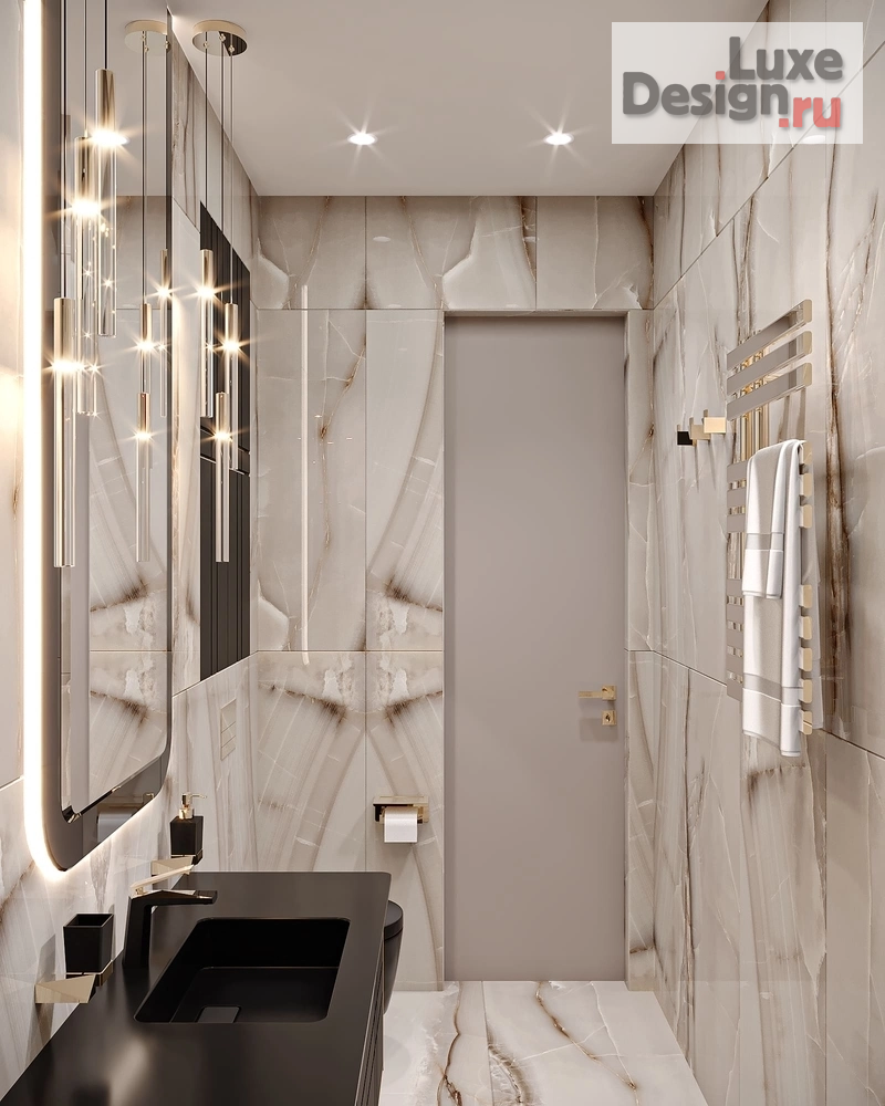 Дизайн интерьера апартаментов "BLUE INFINITY" (фото 33)