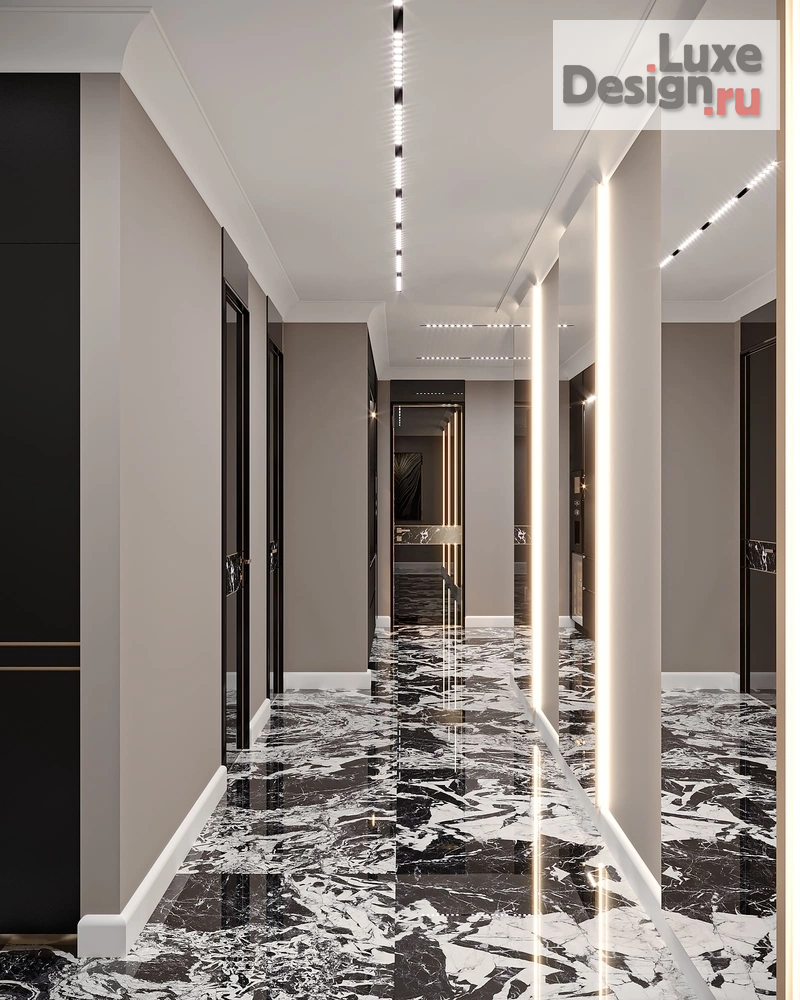 Дизайн интерьера апартаментов "BLUE INFINITY" (фото 4)