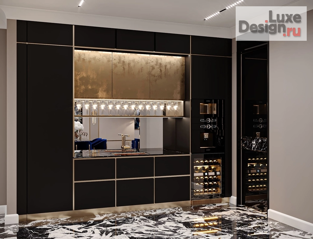 Дизайн интерьера апартаментов "BLUE INFINITY" (фото 6)