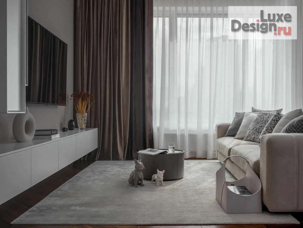 Дизайн интерьера трехкомнатной квартиры "ЖУ Форум Сити" (фото 2)