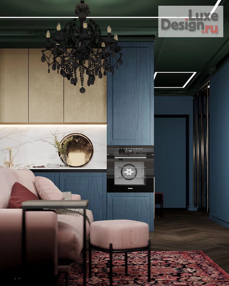 Дизайн интерьера трехкомнатной квартиры "GRANIT" (фото 1)