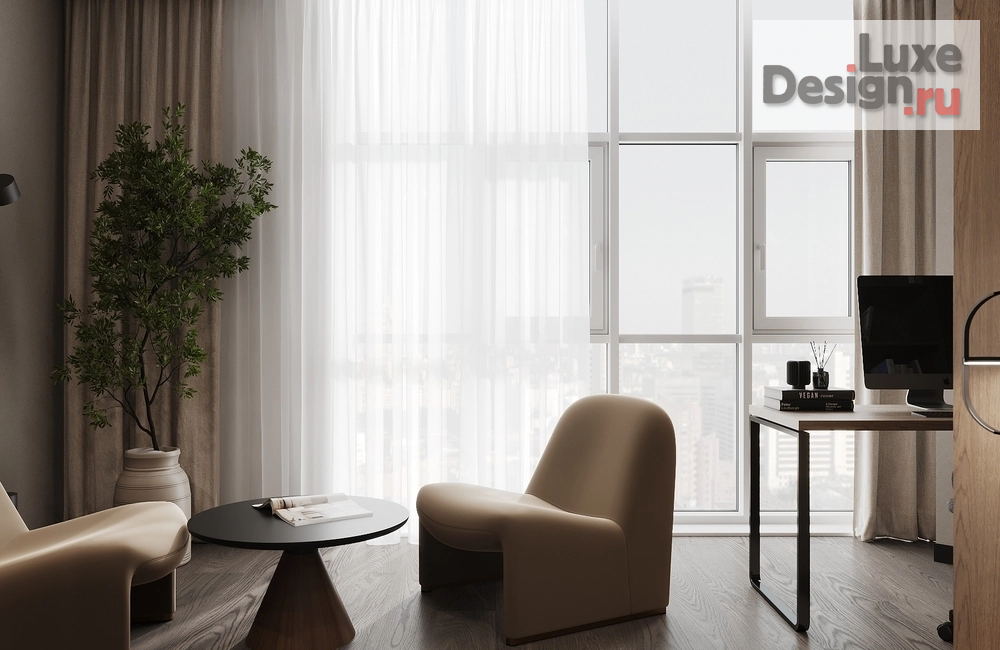 Дизайн интерьера четырехкомнатной квартиры "минимализм  жк  зиларт " (фото 4)