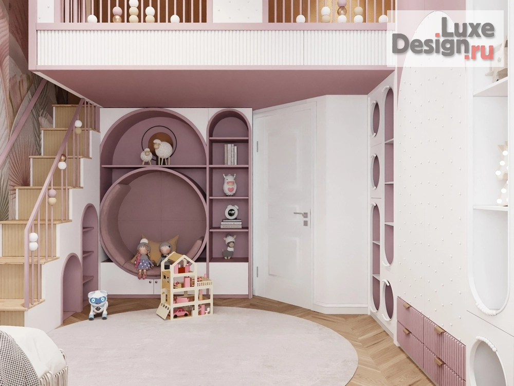 Дизайн интерьера частного дома "детская " (фото 5)