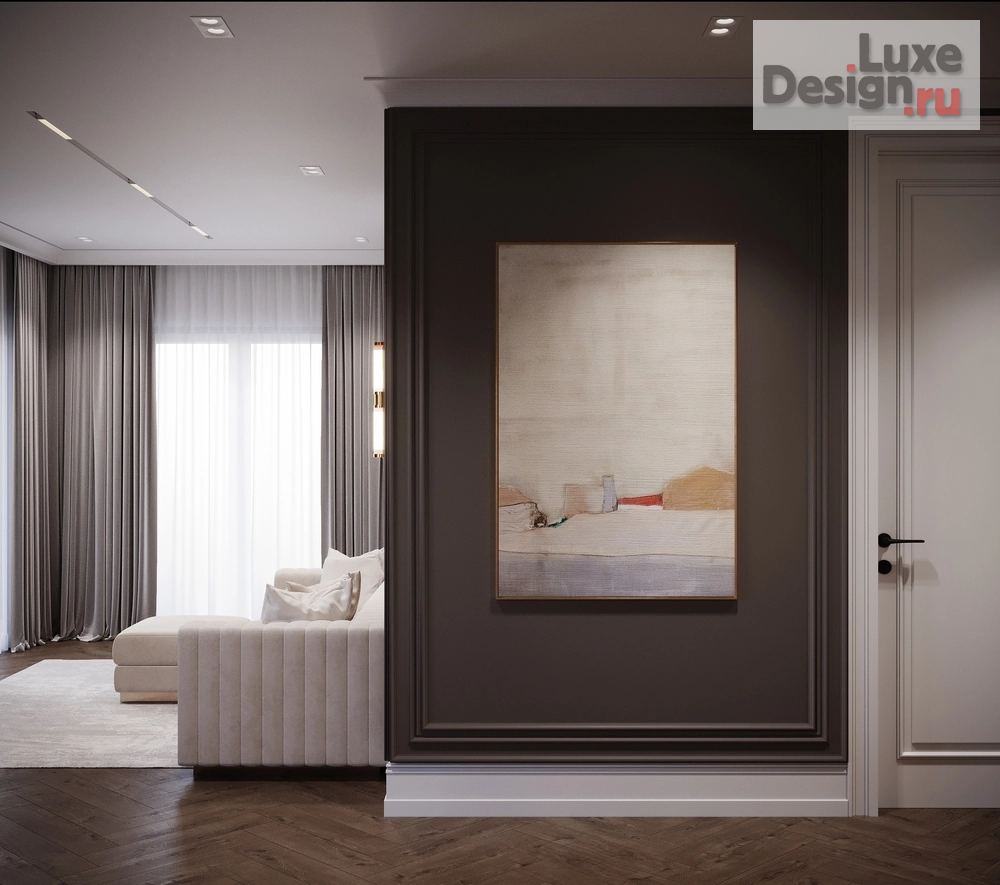 Дизайн интерьера трехкомнатной квартиры "современная классика " (фото 2)