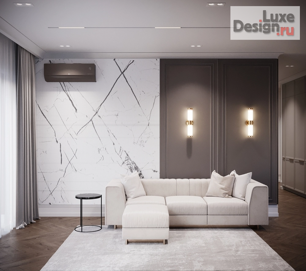 Дизайн интерьера трехкомнатной квартиры "современная классика " (фото 3)