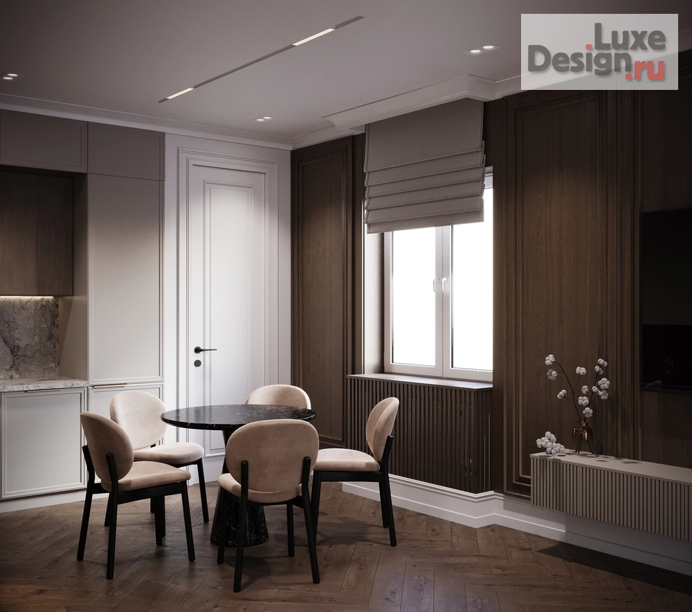 Дизайн интерьера трехкомнатной квартиры "современная классика " (фото 4)