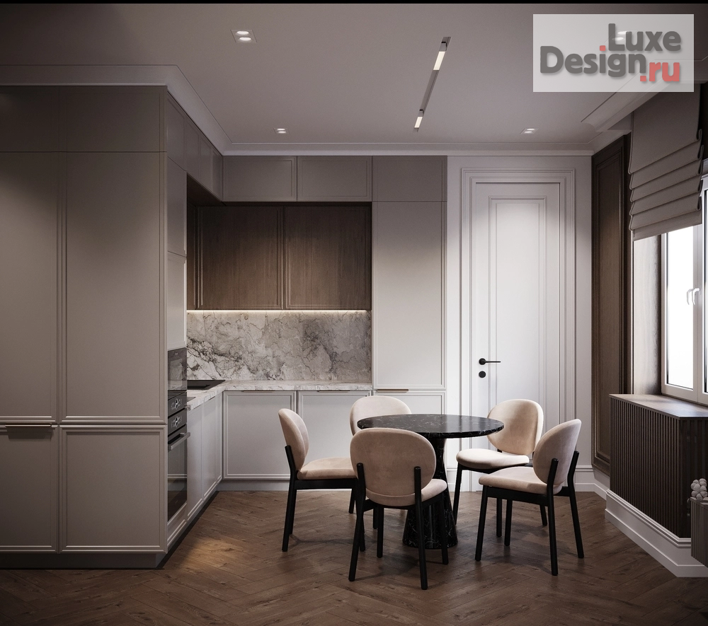 Дизайн интерьера трехкомнатной квартиры "современная классика " (фото 1)