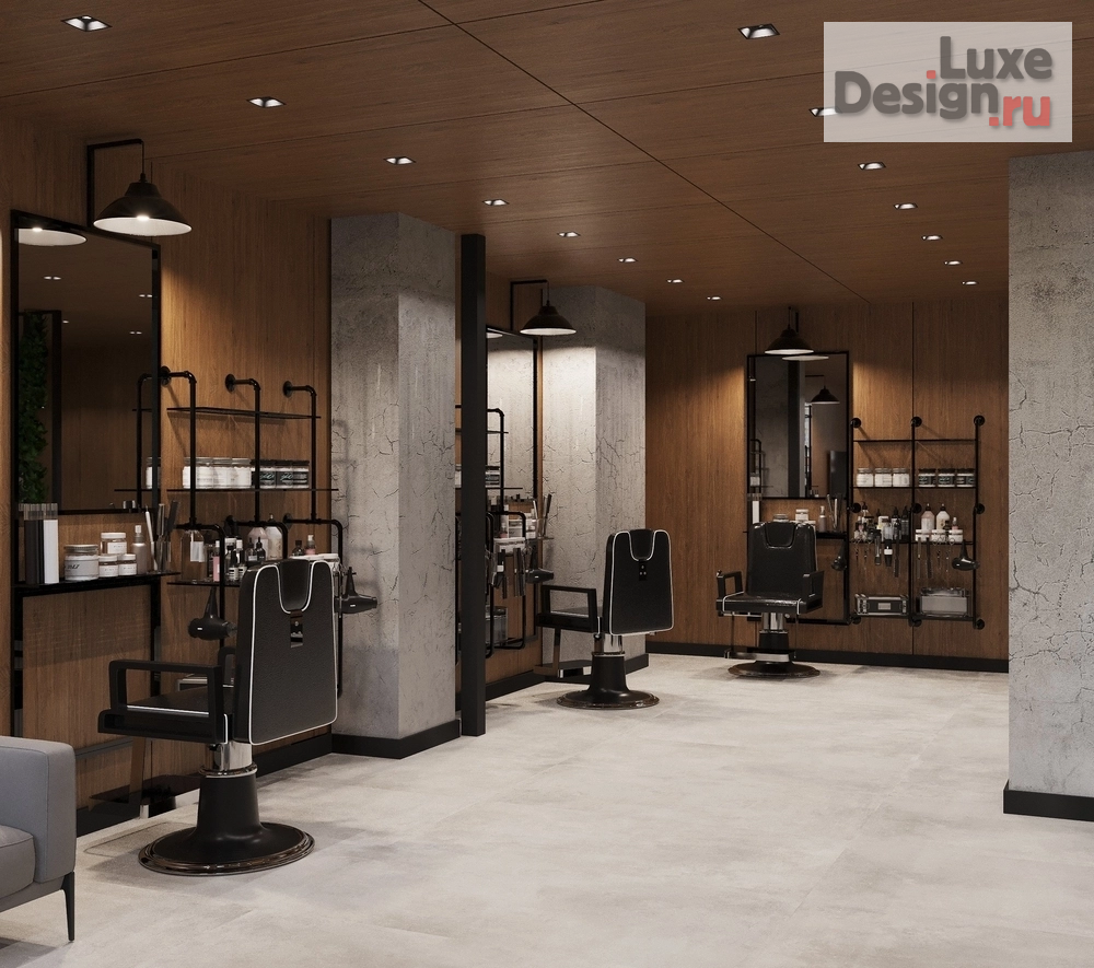 Дизайн интерьера бутика "Barber шоп " (фото 3)