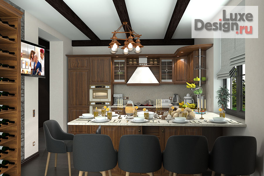 Дизайн интерьера коттеджа "Дизайн частного дома" (фото 1)