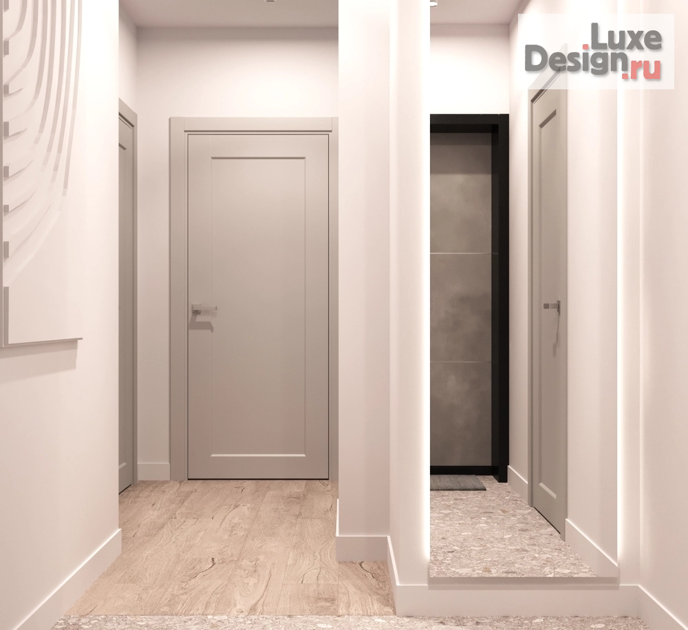 Дизайн интерьера двухкомнатной квартиры "ЖК Улеши" (фото 3)