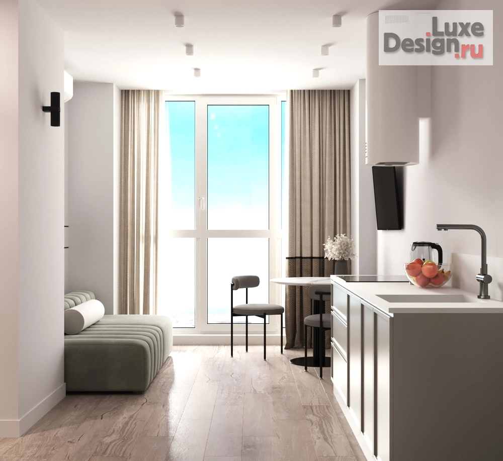 Дизайн интерьера двухкомнатной квартиры "ЖК Улеши" (фото 7)