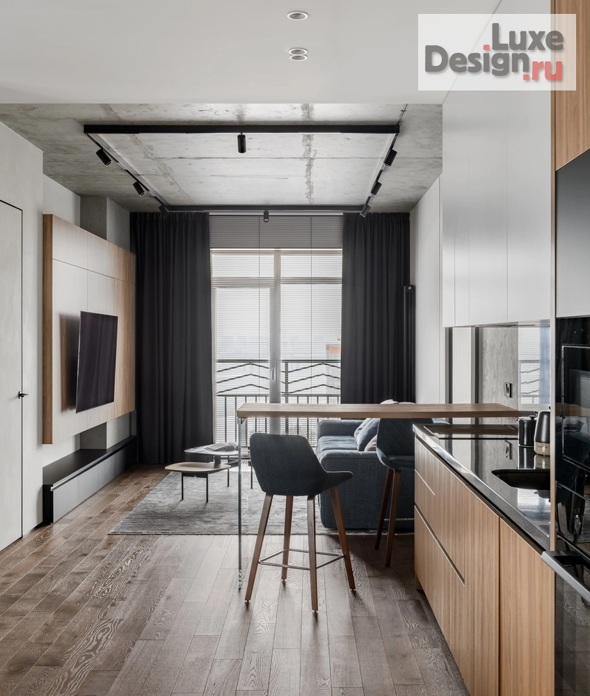 Дизайн интерьера трехкомнатной квартиры "Семейный лофт 90 кв.м." (фото 14)