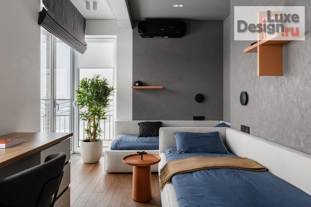 Дизайн интерьера трехкомнатной квартиры "Семейный лофт 90 кв.м." (фото 22)