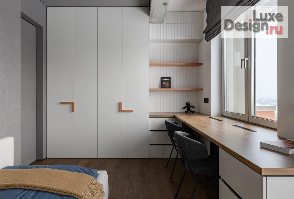 Дизайн интерьера трехкомнатной квартиры "Семейный лофт 90 кв.м." (фото 25)