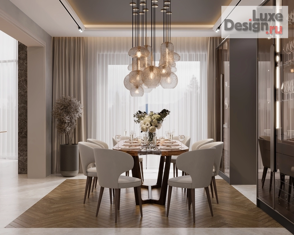 Дизайн интерьера коттеджа "ПЕСТОВО" (фото 10)