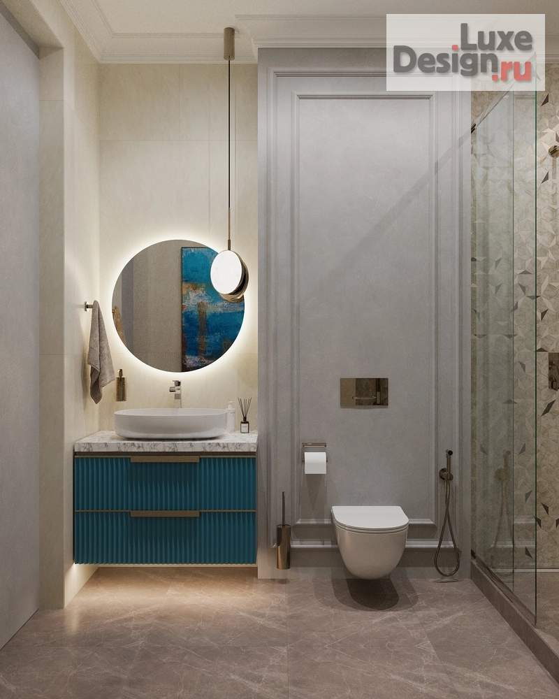 Дизайн интерьера коттеджа "ПЕСТОВО" (фото 54)