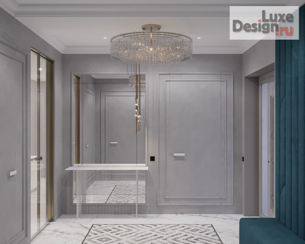 Дизайн интерьера коттеджа "ПЕСТОВО" (фото 2)