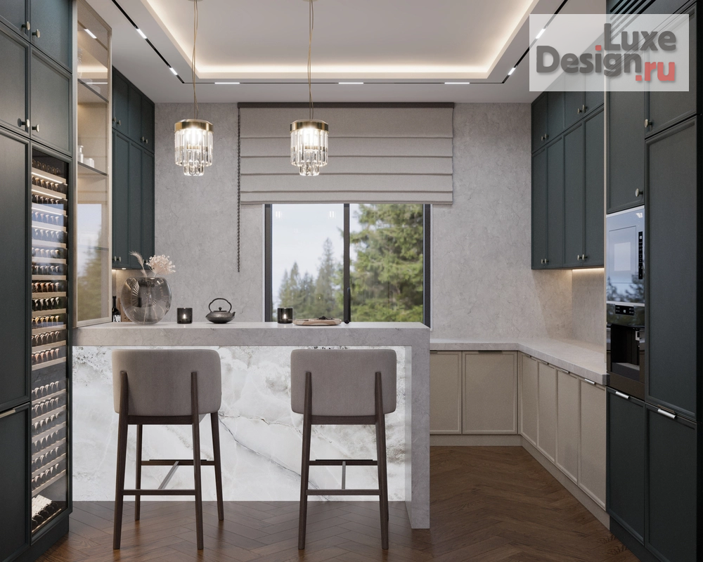 Дизайн интерьера коттеджа "ПЕСТОВО" (фото 19)