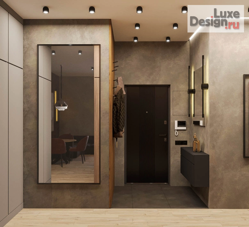 Дизайн интерьера двухкомнатной квартиры "Квартира в темных тонах" (фото 18)