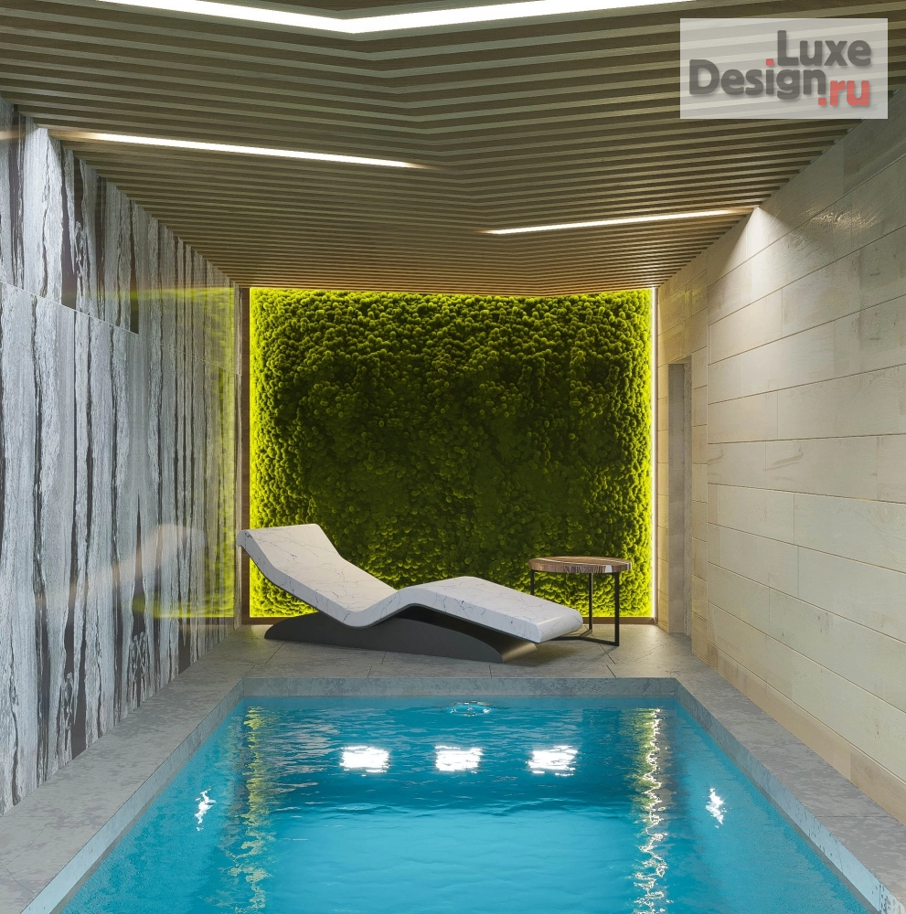 Дизайн интерьера загородного дома "Бассейн в частном доме" (фото 4)