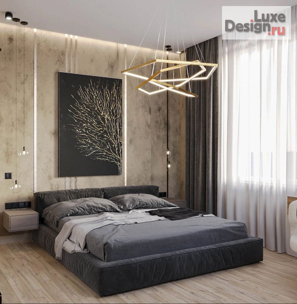 Дизайн интерьера двухкомнатной квартиры "Квартира в темных тонах" (фото 1)