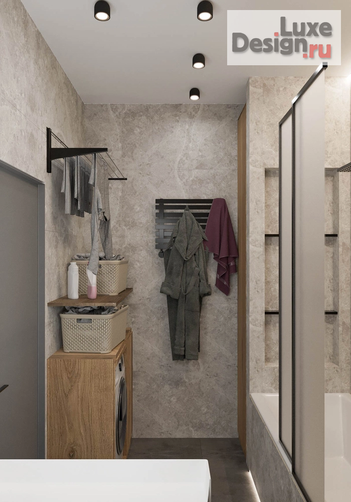 Дизайн интерьера двухкомнатной квартиры "Квартира в темных тонах" (фото 25)