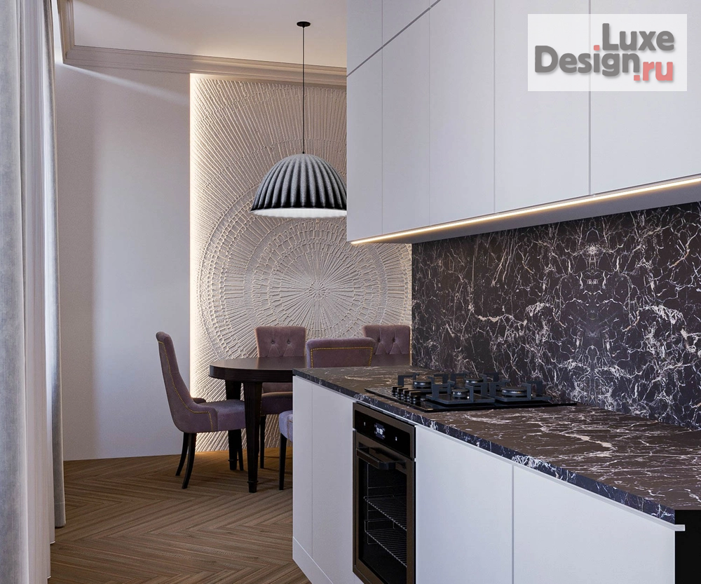 Дизайн интерьера четырехкомнатной квартиры "Светлая и просторная квартира в центре" (фото 4)