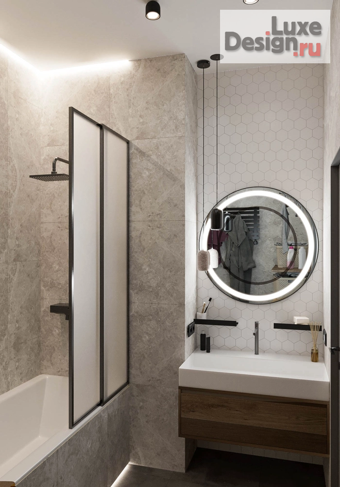 Дизайн интерьера двухкомнатной квартиры "Квартира в темных тонах" (фото 29)