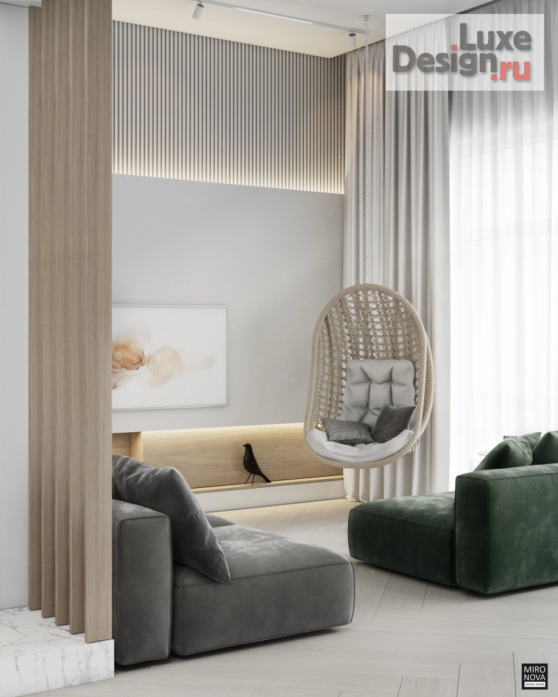 Дизайн интерьера коттеджа "Коттедж в современном стиле " (фото 6) от дизайнера Мринова Дарья Дизайн интерьера коттеджа "Коттедж в современном стиле " (фото 6)