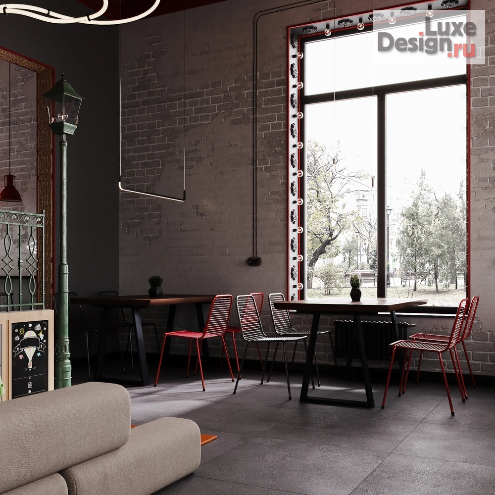 Дизайн интерьера ресторана "Дизайн сетевого кафе с восточным ассортиментом блюд" (фото 8)