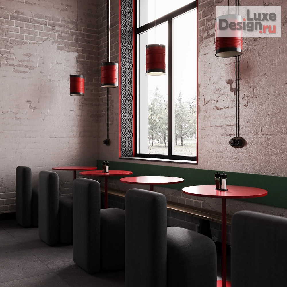 Дизайн интерьера ресторана "Дизайн сетевого кафе с восточным ассортиментом блюд" (фото 9)