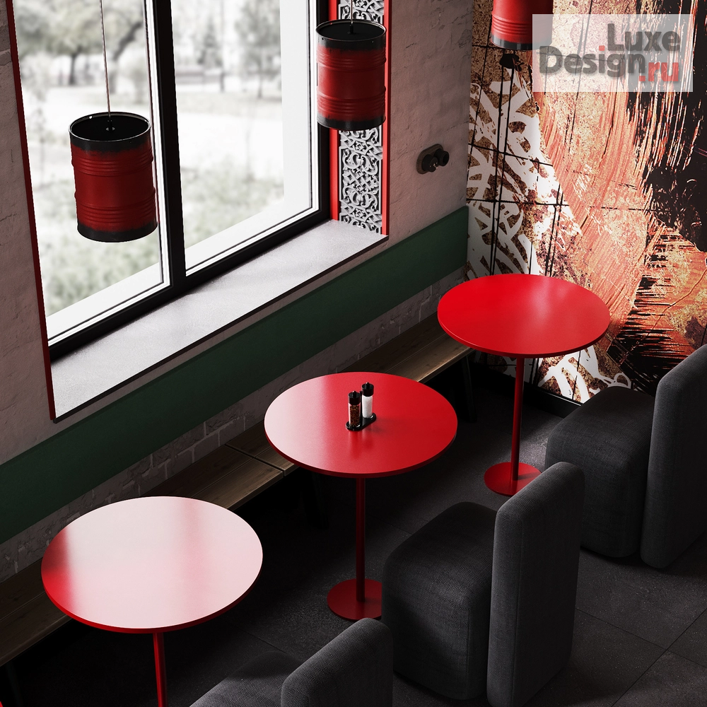 Дизайн интерьера ресторана "Дизайн сетевого кафе с восточным ассортиментом блюд" (фото 10)