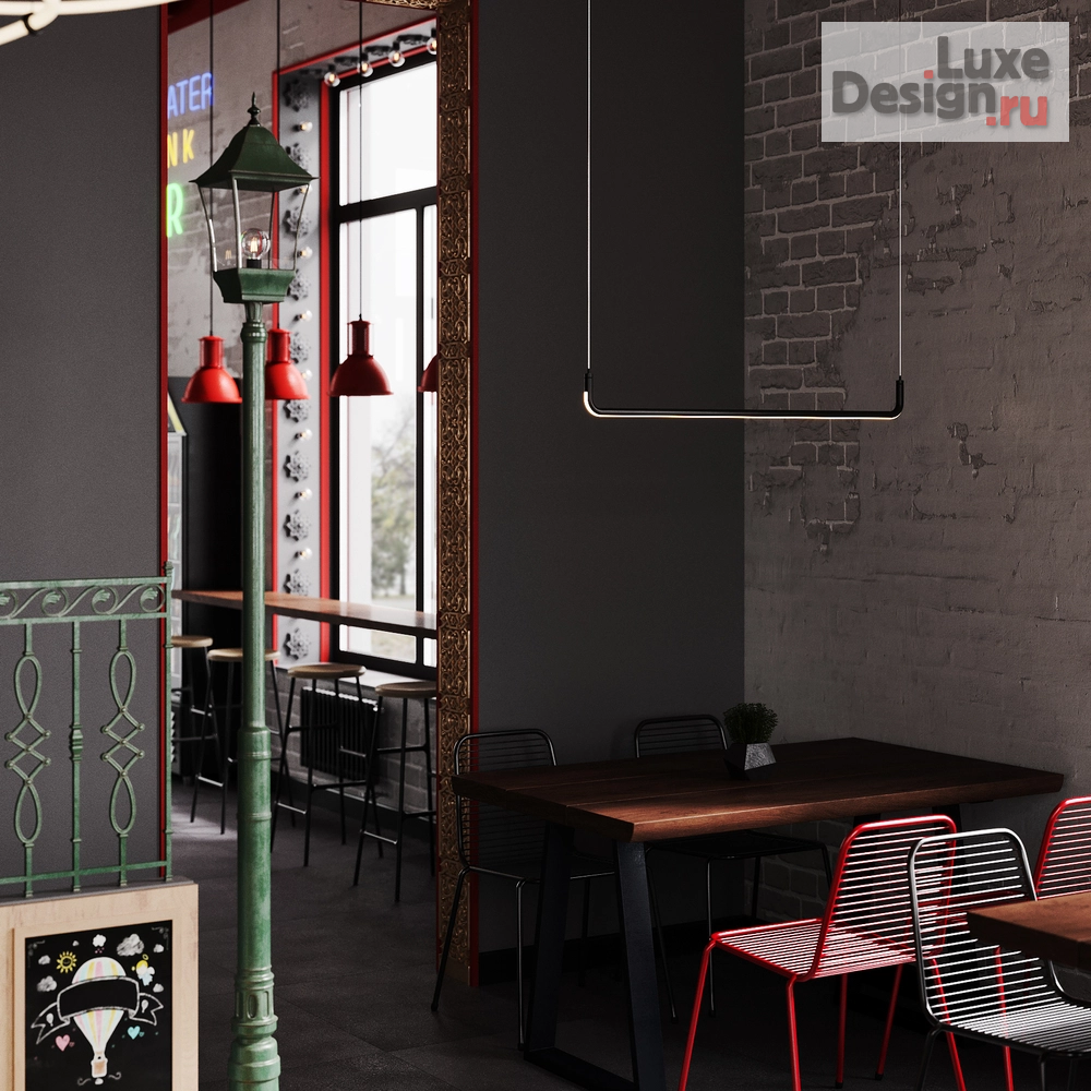 Дизайн интерьера ресторана "Дизайн сетевого кафе с восточным ассортиментом блюд" (фото 11)